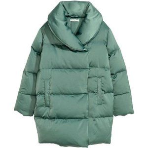 H&M Women’s Dusty Green Down Jacket